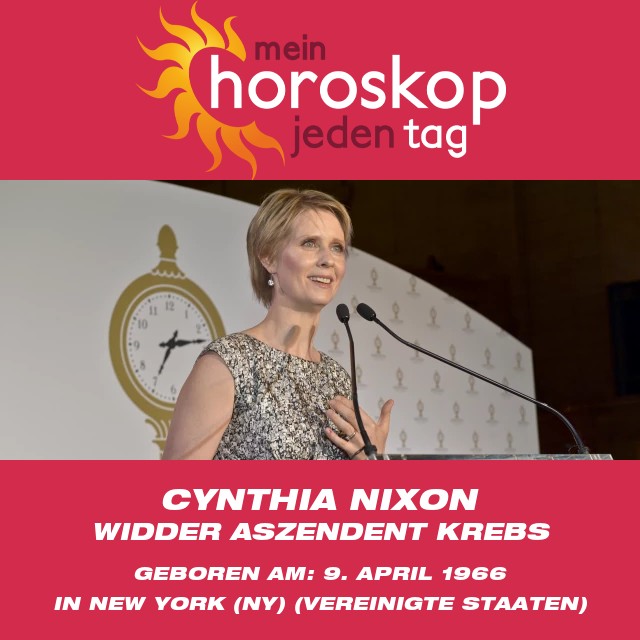 Cynthia Nixons astrologische Einblicke zum Sternzeichen Widder