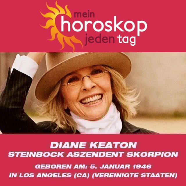 Diane Keaton: Eine Ikone des Sternzeichens Steinbock