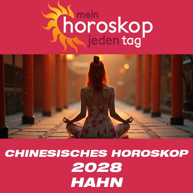 Chinesisches Horoskop 2028 für den Hahn