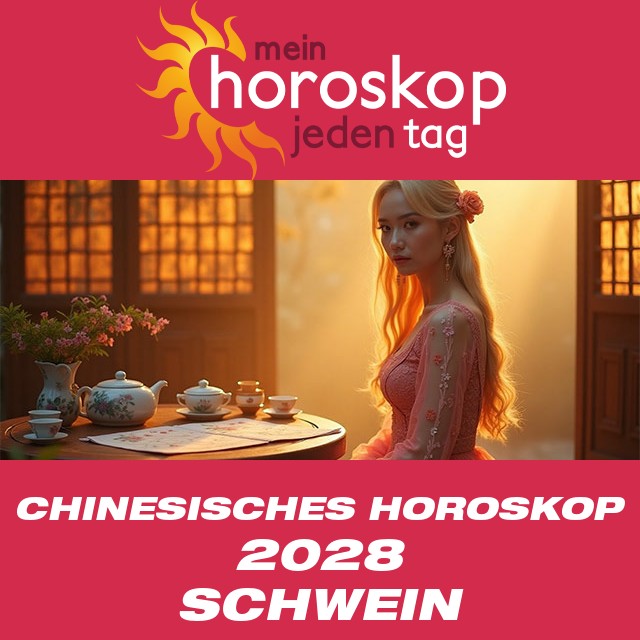 Chinesisches Horoskop 2028 für das Schwein