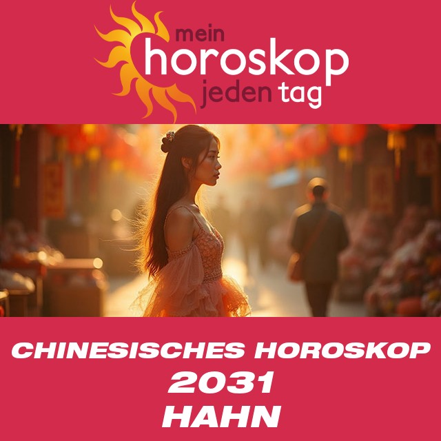Chinesisches Horoskop 2031 für den Hahn