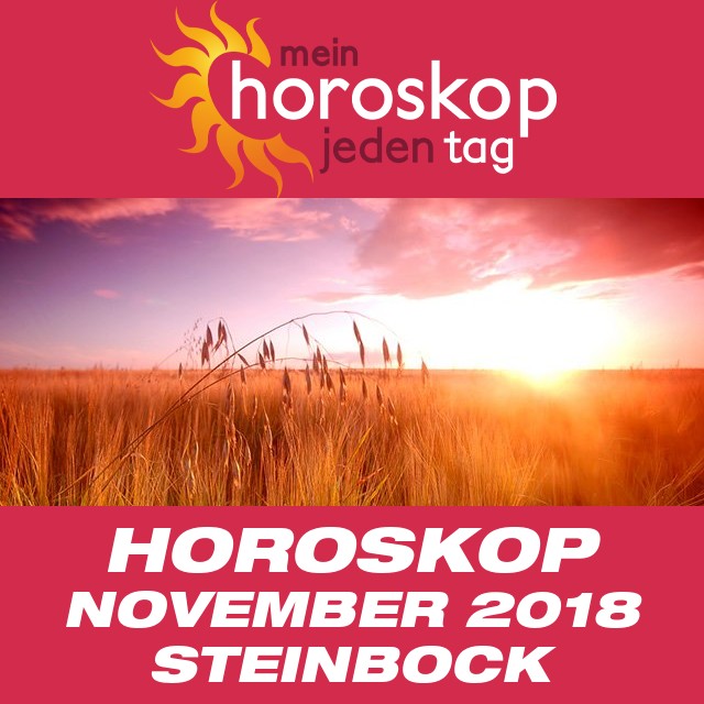Monatliches Horoskop November 2018 für Steinbock