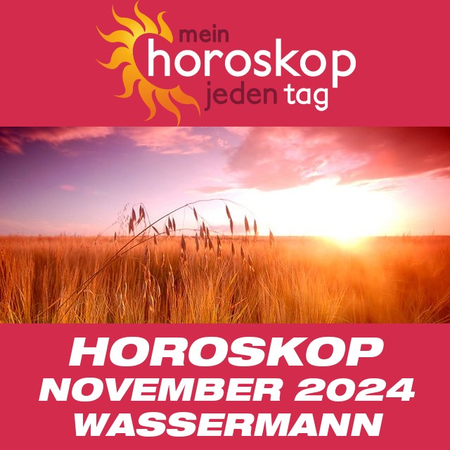 Monatliches Horoskop November 2024 für Wassermann