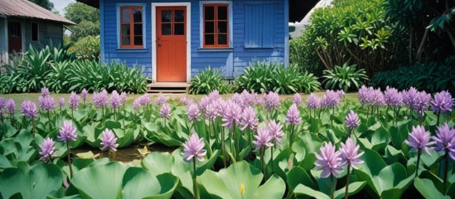 Kreolisches Zeichen: Die Wasserhyazinthe vom 22. Juni bis zum 22. Juli