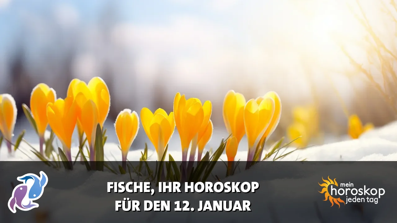 Horoscope Fische du Montag, 12. Januar 2026