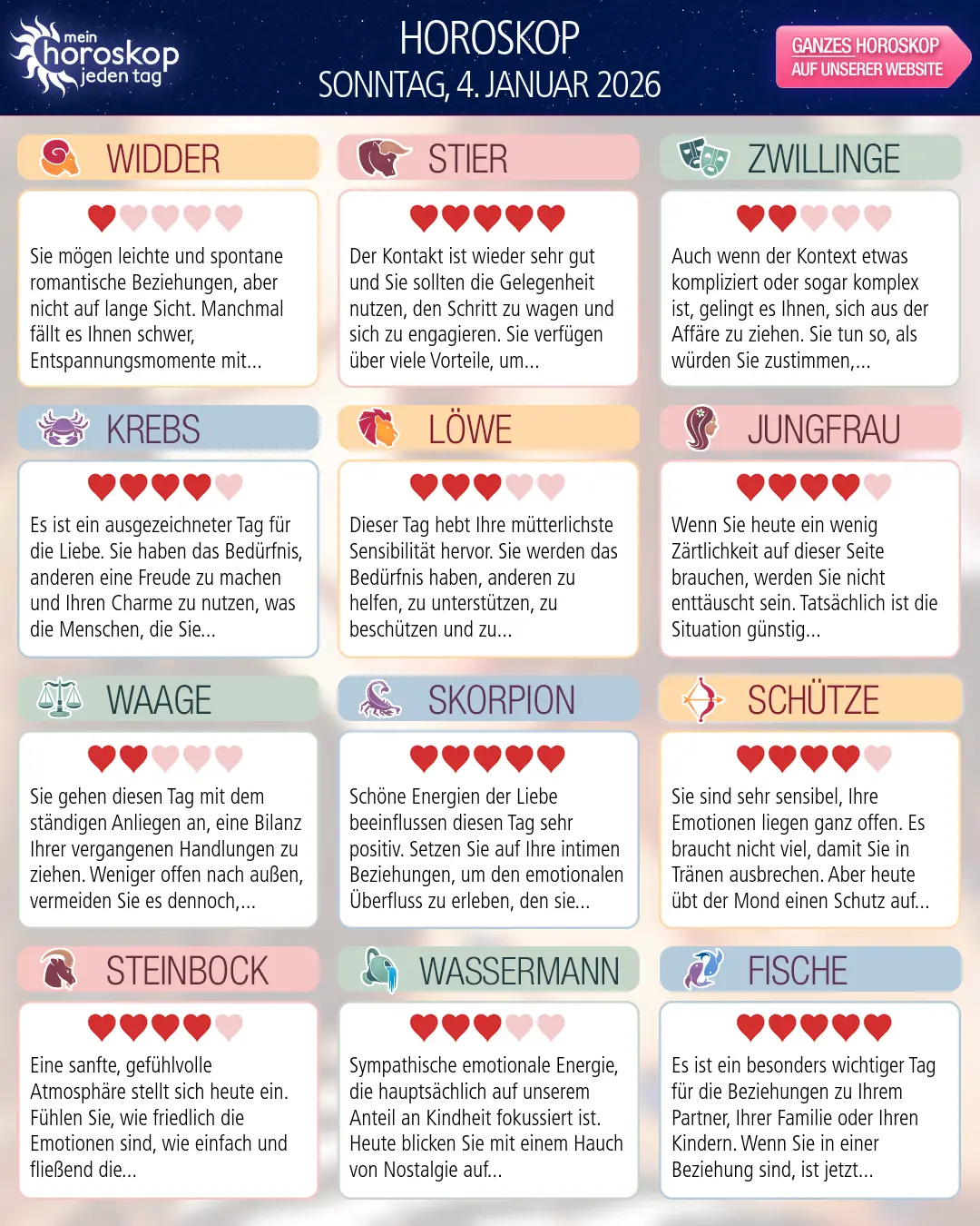 Steinbock: Ihr Horoskop für den 6. Januar 2026