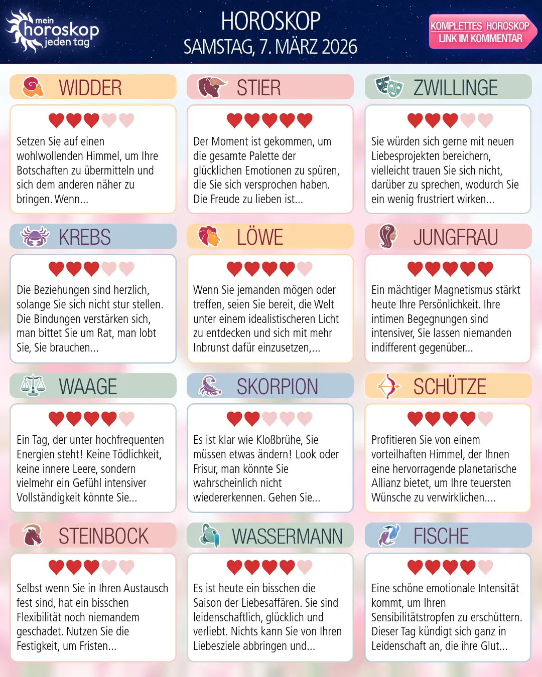 Schütze Horoskop für heute, 7. März 2026