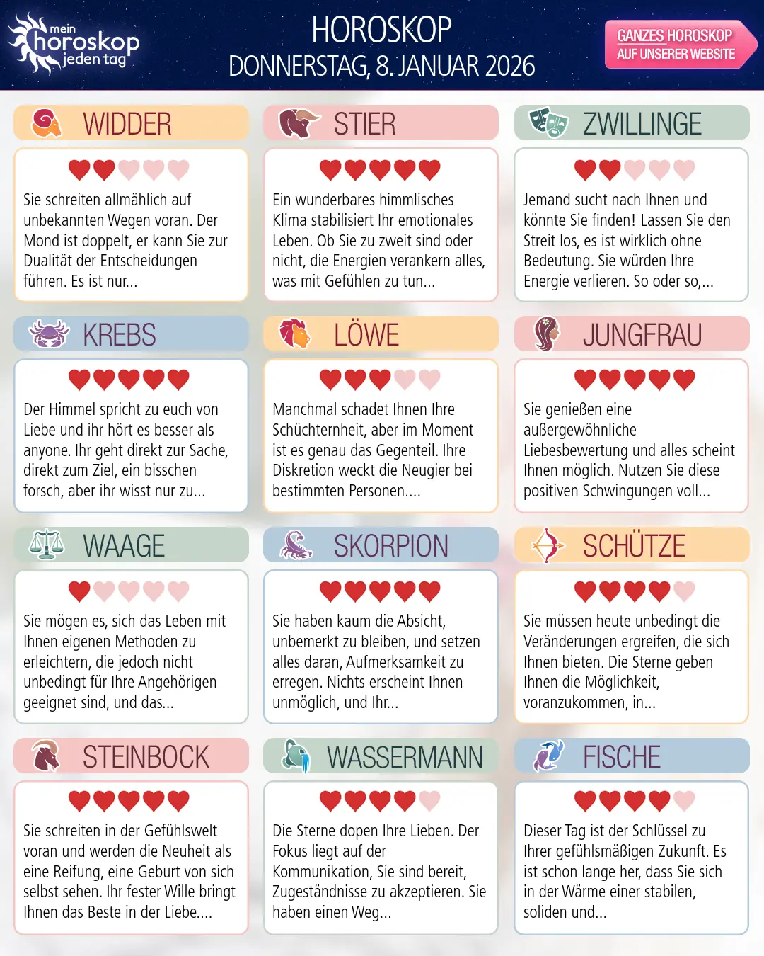 Stier: Ihr Wochenhoroskop vom 5. Januar 2026