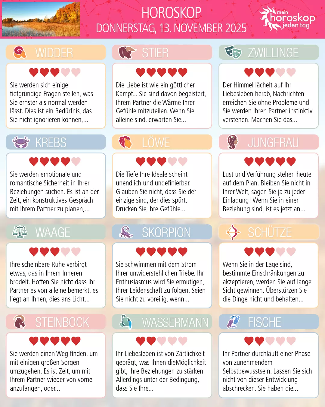 Zwillinge Horoskop für heute, 13. November 2025