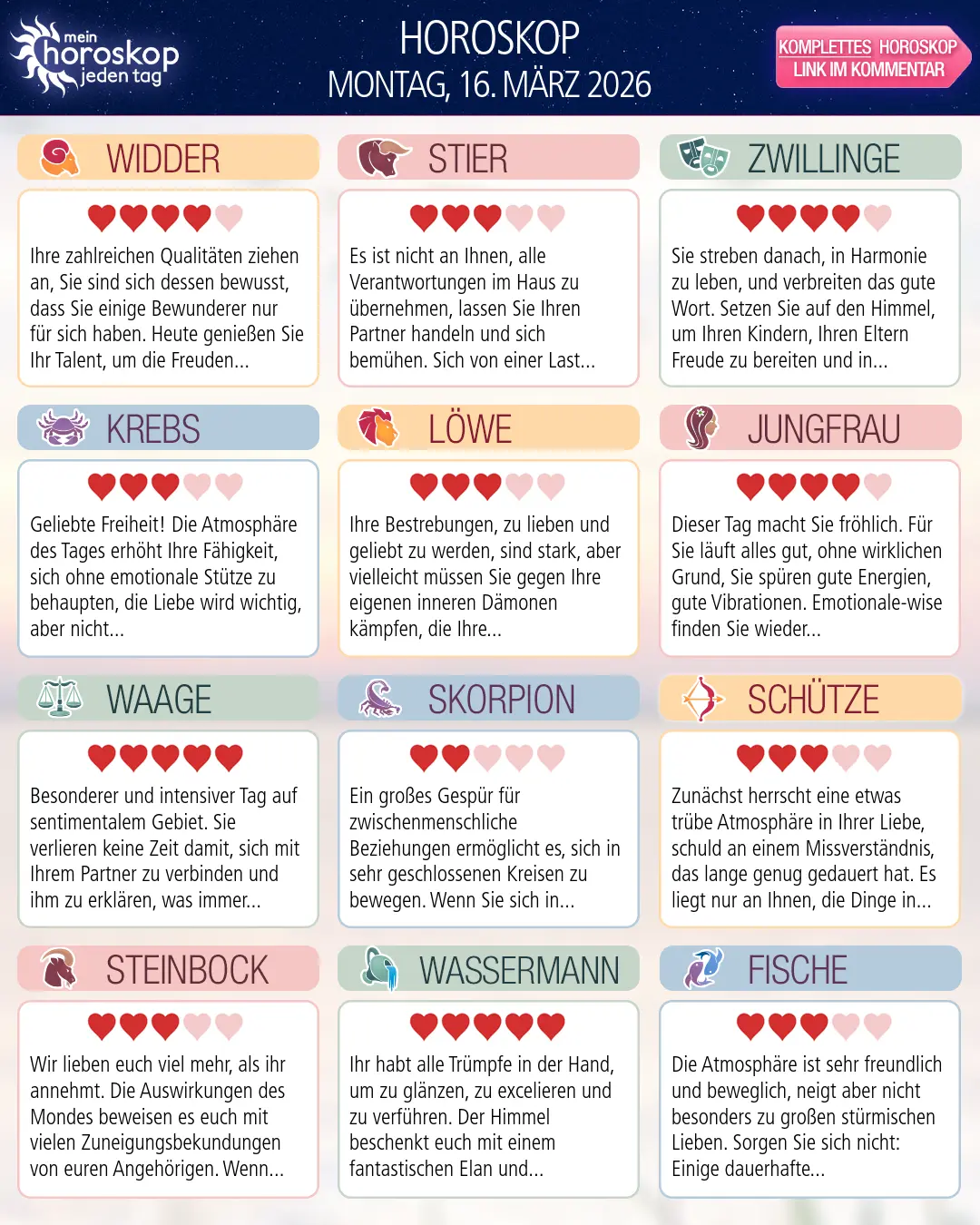 Jungfrau: Ihr Horoskop für morgen, 17. März 2026