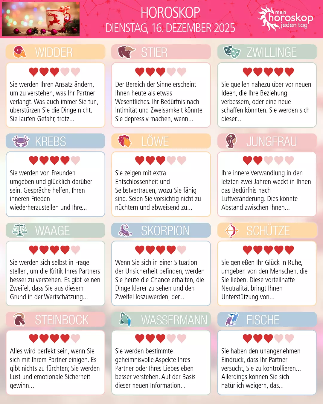 Schütze: Ihr Horoskop für morgen, 17. Dezember 2025