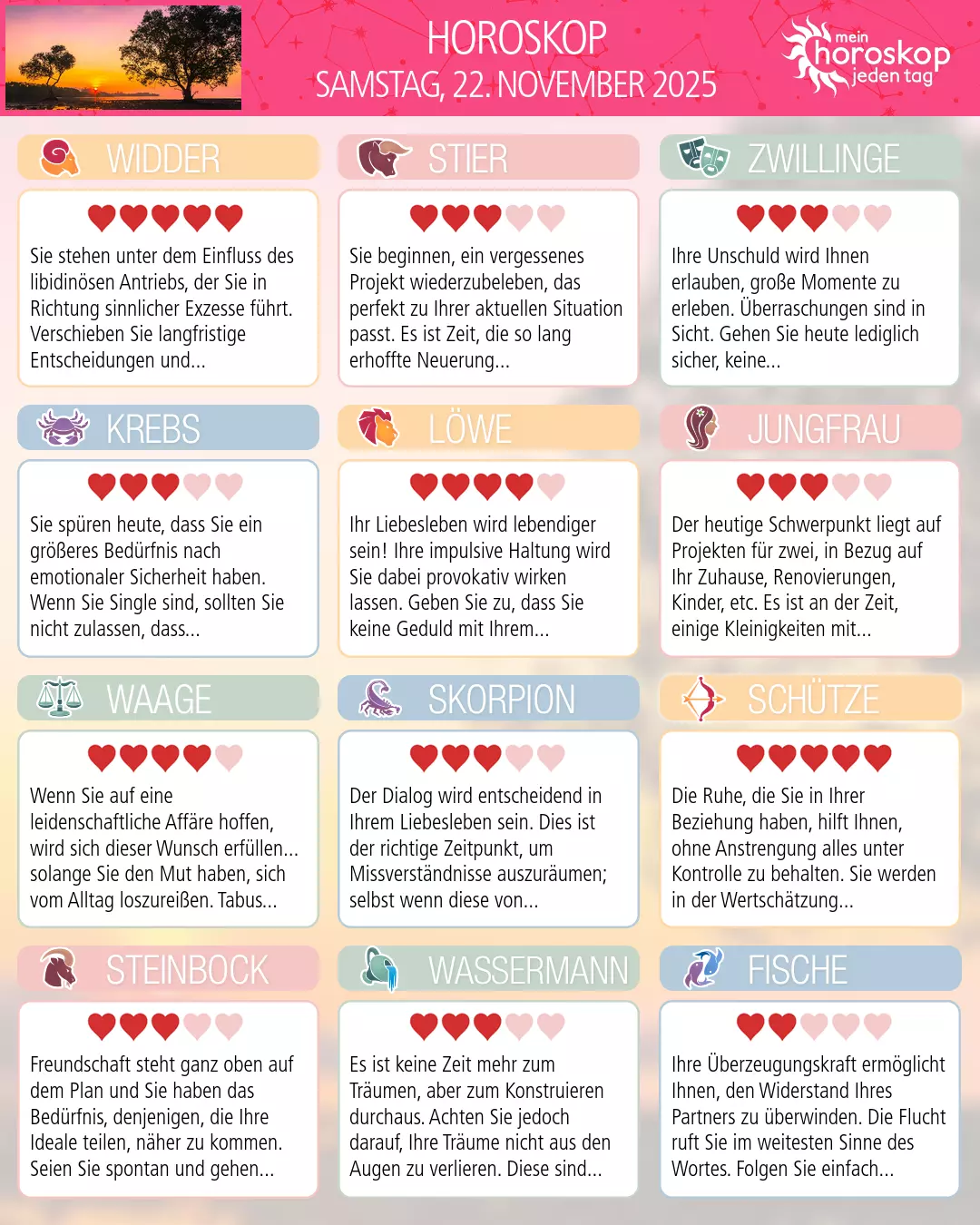 Schütze: Ihr Horoskop für morgen, 23. November 2025