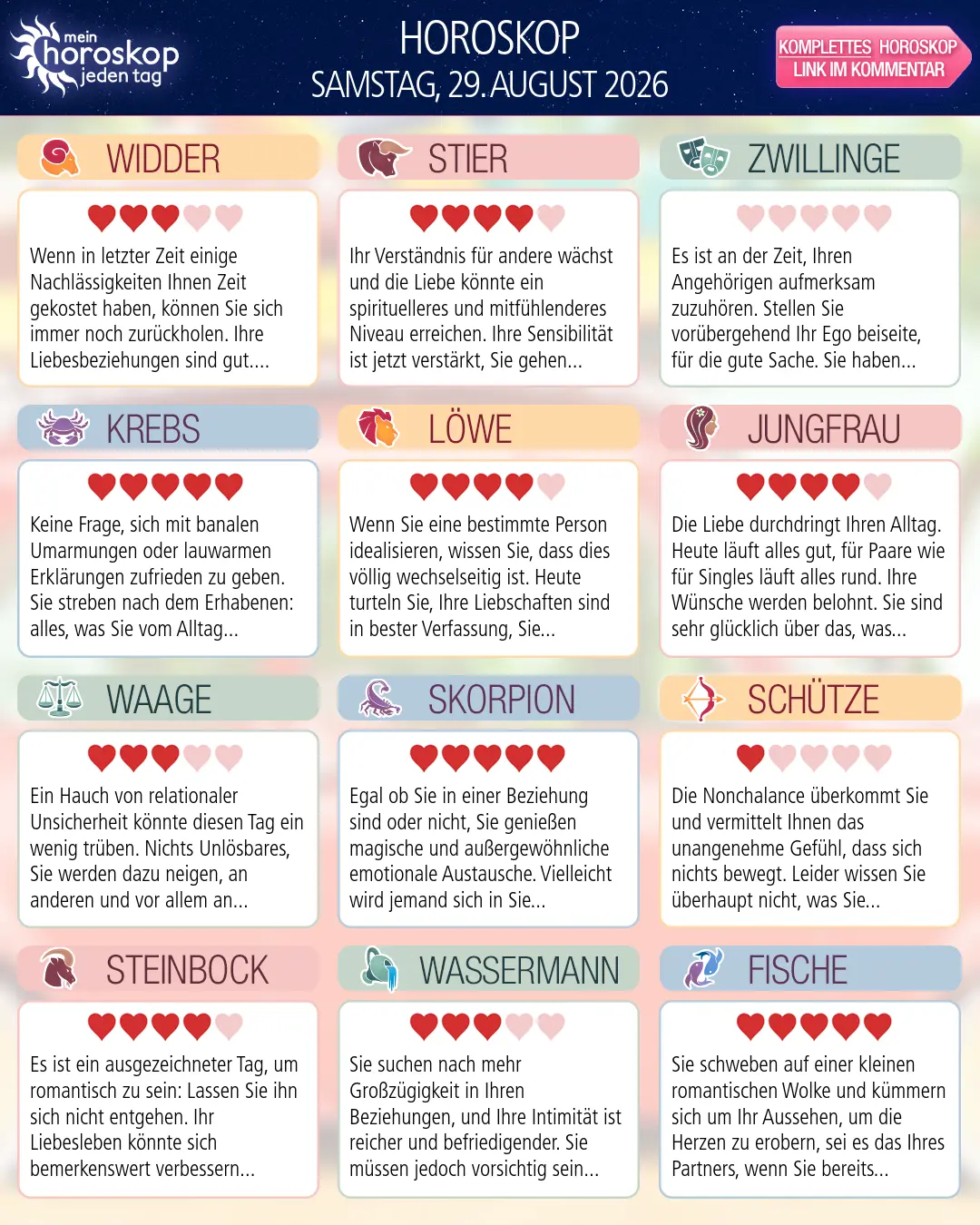 Krebs: Dein Wochenhoroskop vom 24. August 2026