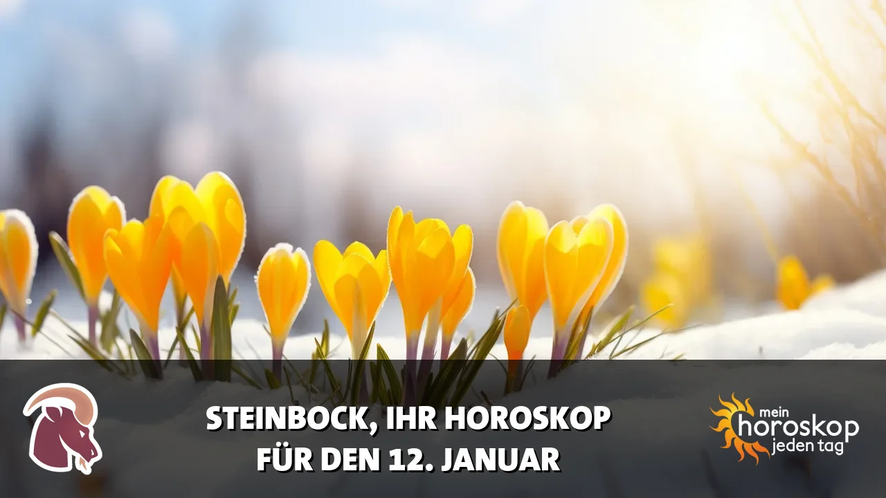 Horoscope Steinbock du Montag, 12. Januar 2026