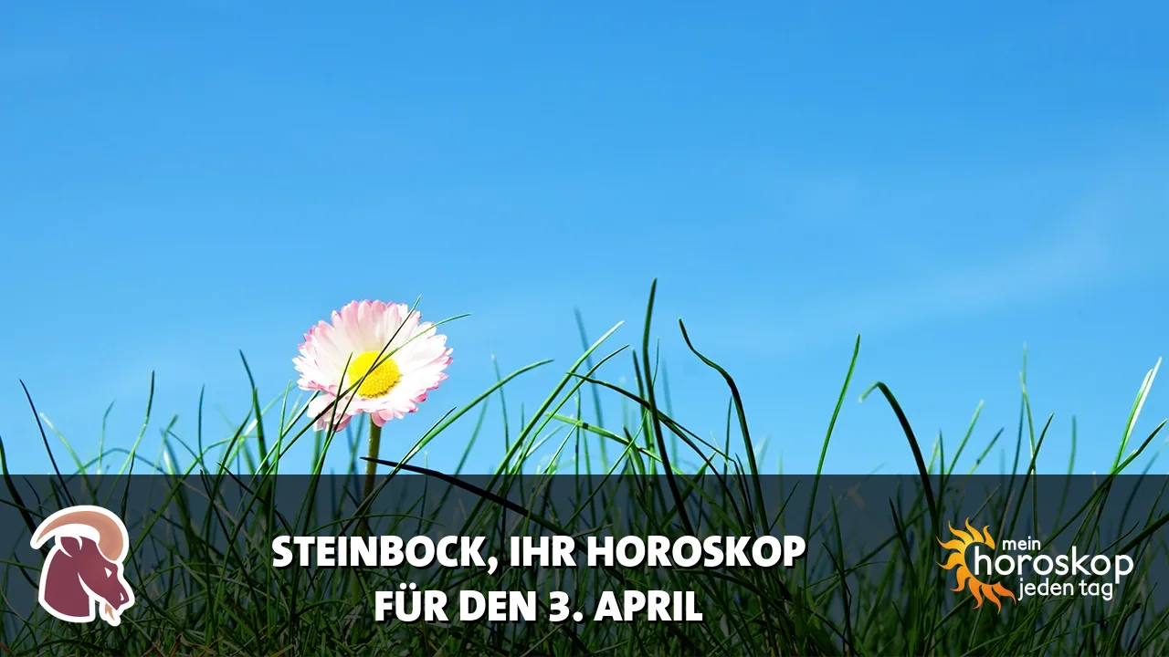 Horoscope Steinbock du Freitag, 3. April 2026