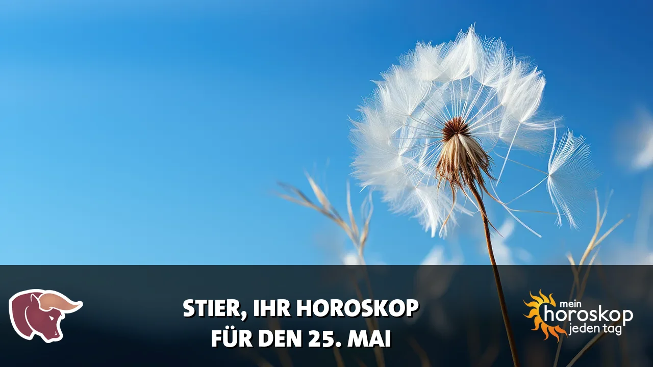 Horoscope Stier du Montag, 25. Mai 2026