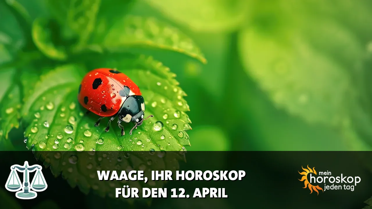 Horoscope Waage du Sonntag, 12. April 2026