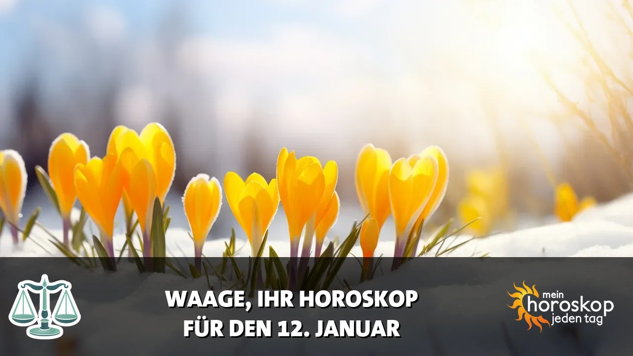 Horoscope Waage du Montag, 12. Januar 2026