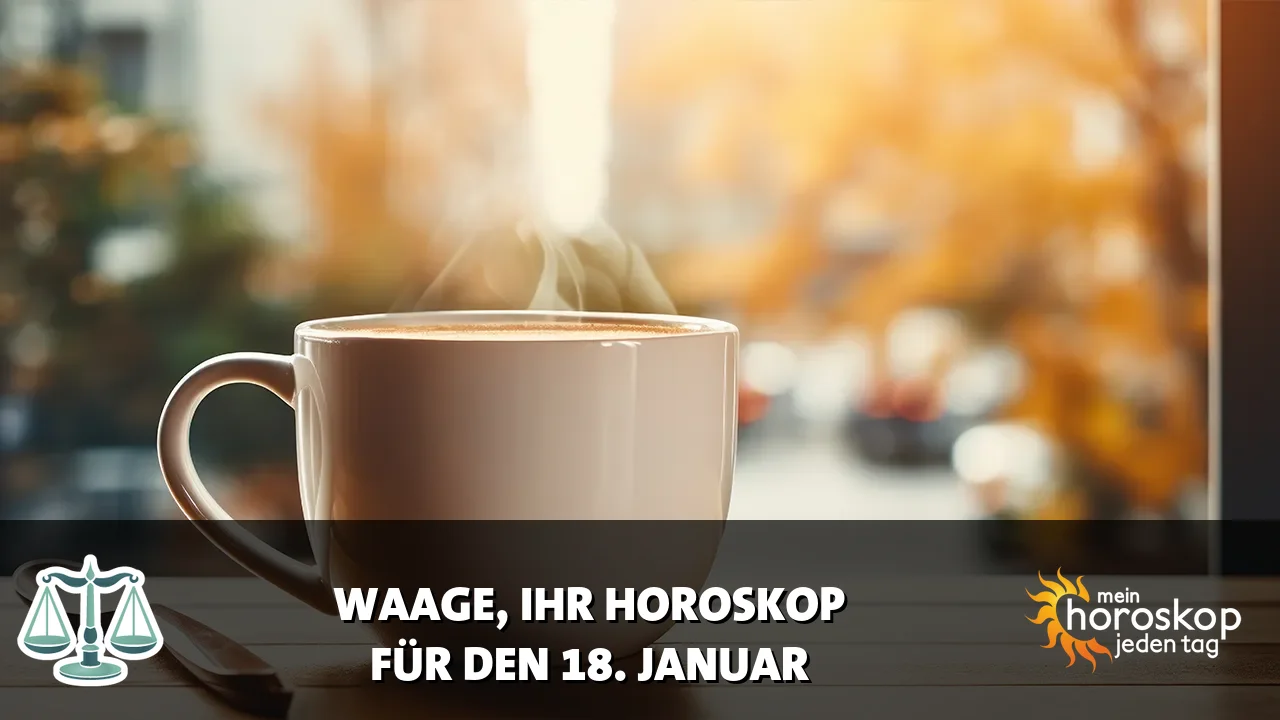 Horoscope Waage du Sonntag, 18. Januar 2026