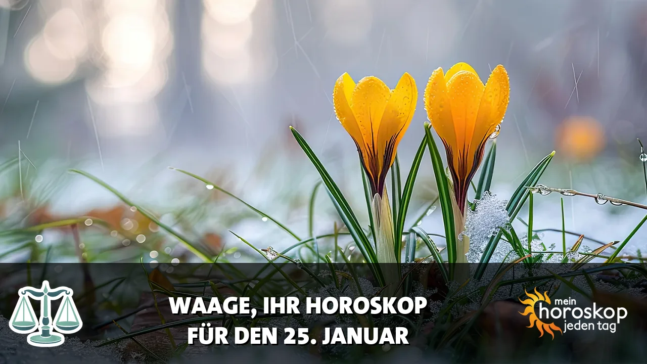 Horoscope Waage du Sonntag, 25. Januar 2026