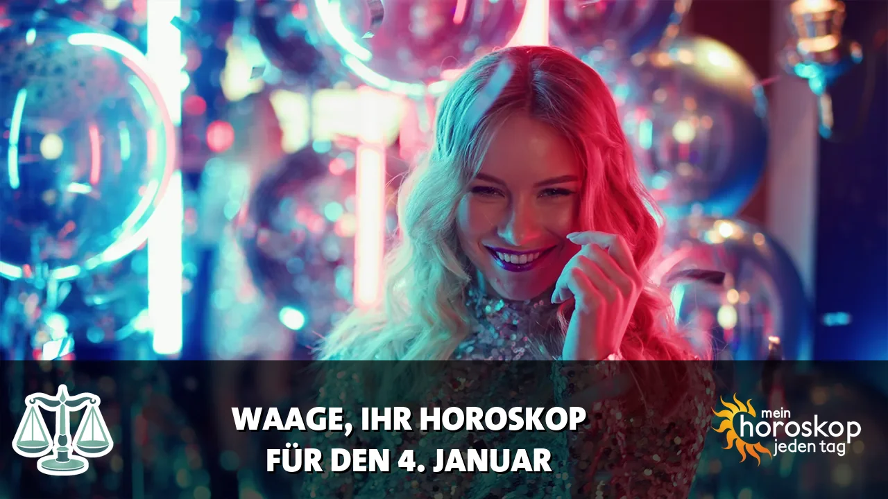 Horoscope Waage du Sonntag, 4. Januar 2026
