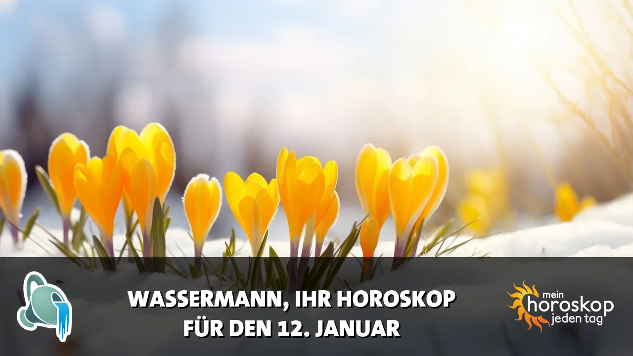 Horoscope Wassermann du Montag, 12. Januar 2026