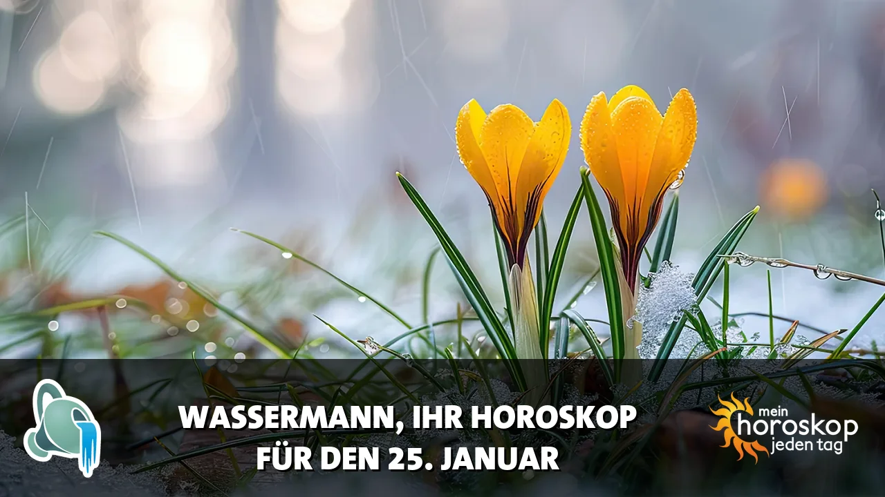Horoscope Wassermann du Sonntag, 25. Januar 2026