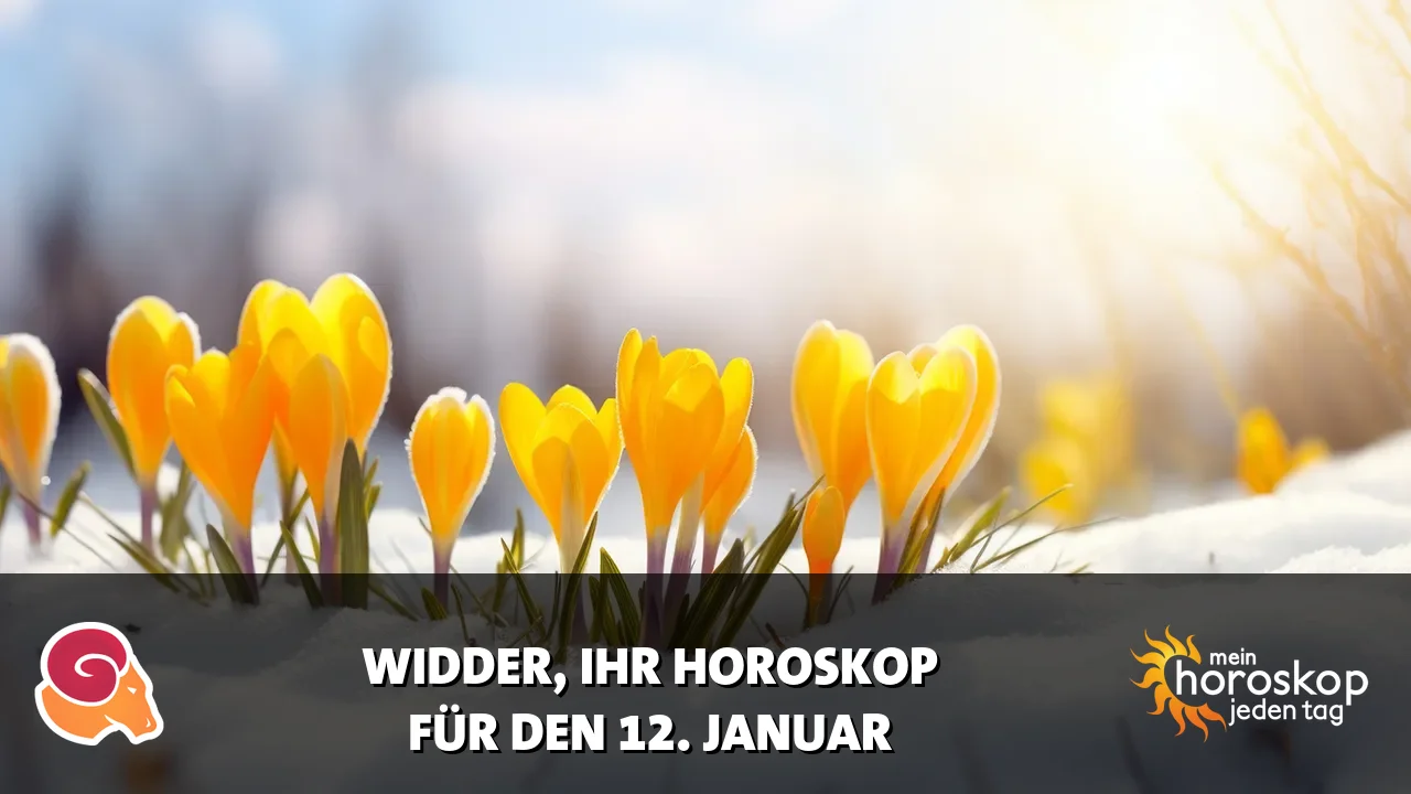 Horoscope Widder du Montag, 12. Januar 2026