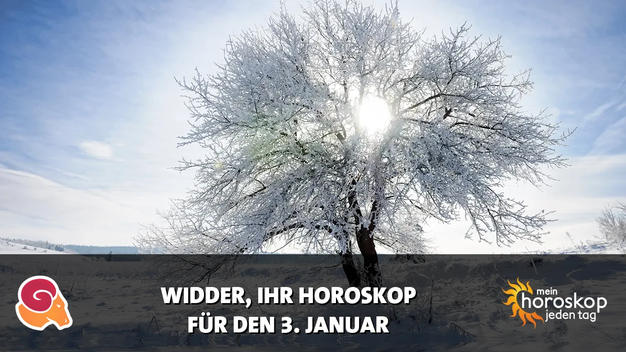 Horoscope Widder du Samstag, 3. Januar 2026