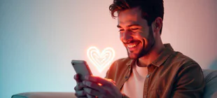 Liebesbegegnung im Internet